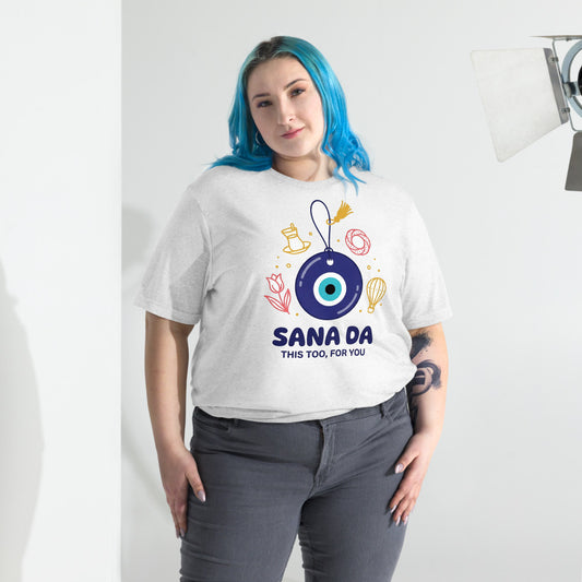 Sana Da Unisex Tri-Blend T-Shirt, Roots & Talks - lifestyle photo 2