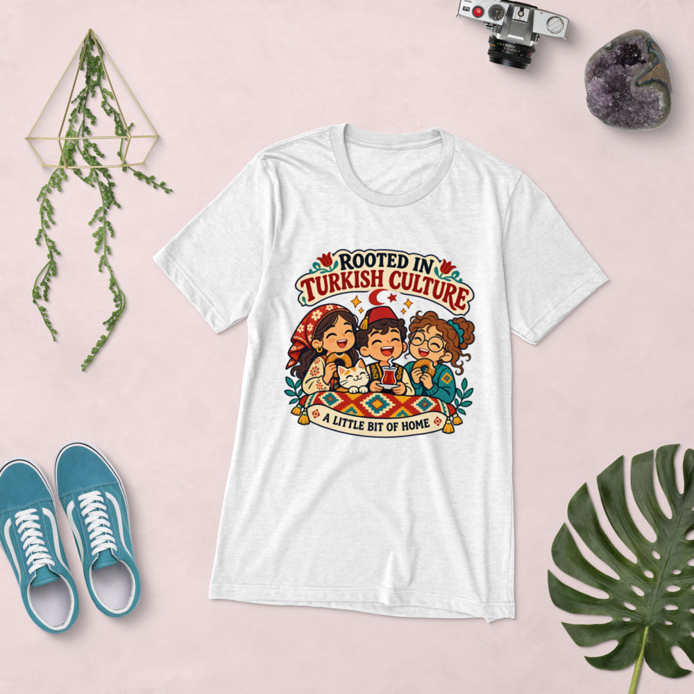 Rooted in Turkish Culture Unisex Tri-Blend T-Shirt, Roots & Talks - lifestyle photo 1