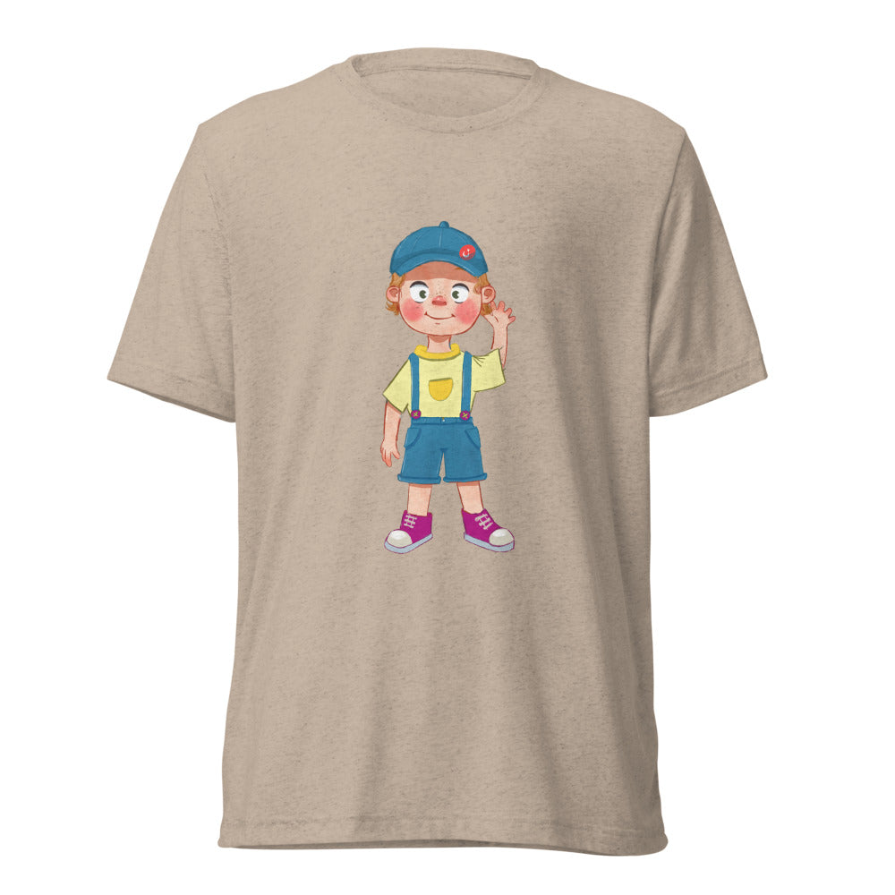 Giray Character Unisex Tri-Blend T-Shirt, Roots & Talks - Tan Triblend