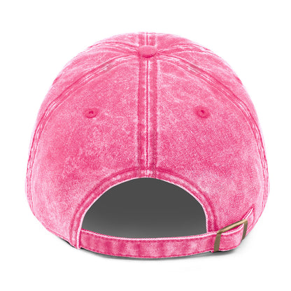 Roots & Talks Logo Embroidered Vintage Dad Hat, Pink - Back