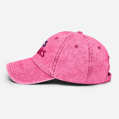 Roots & Talks Logo Embroidered Vintage Dad Hat, Pink - lifestyle photo 1