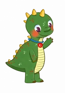 Dino, a Roots & Talks character