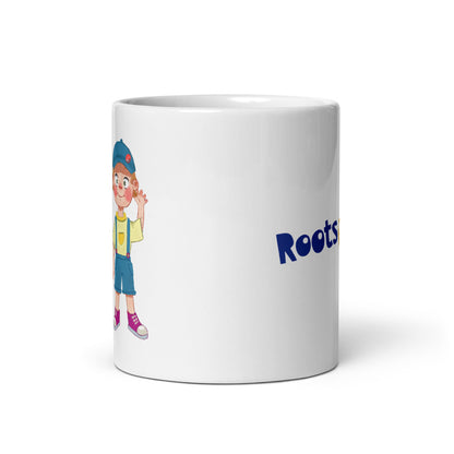 Giray Character Mug, 11 oz, Roots & Talks - Front view