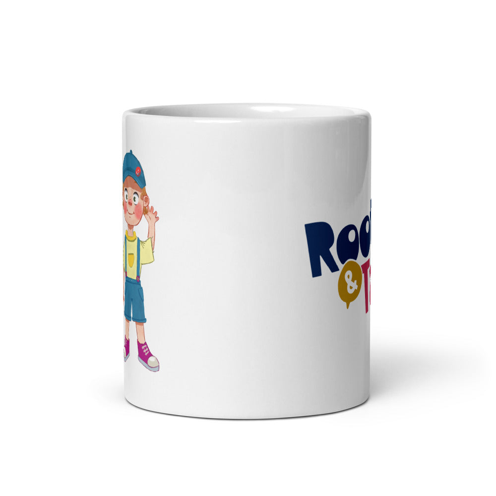 Giray Character Mug, 11 oz, Roots & Talks - Front view