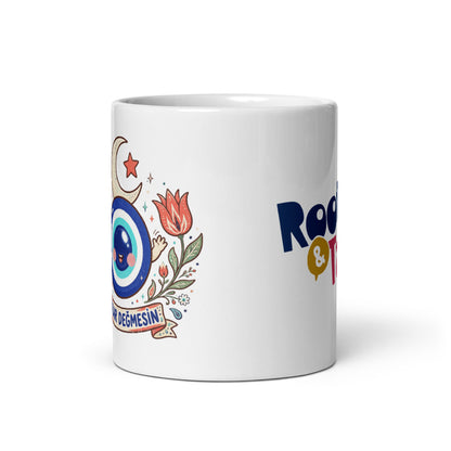 Nazar Değmesin Mug, 11 oz, Roots & Talks - Front view
