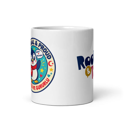 Bilingual & Proud Mug, 11 oz, Roots & Talks - Front view
