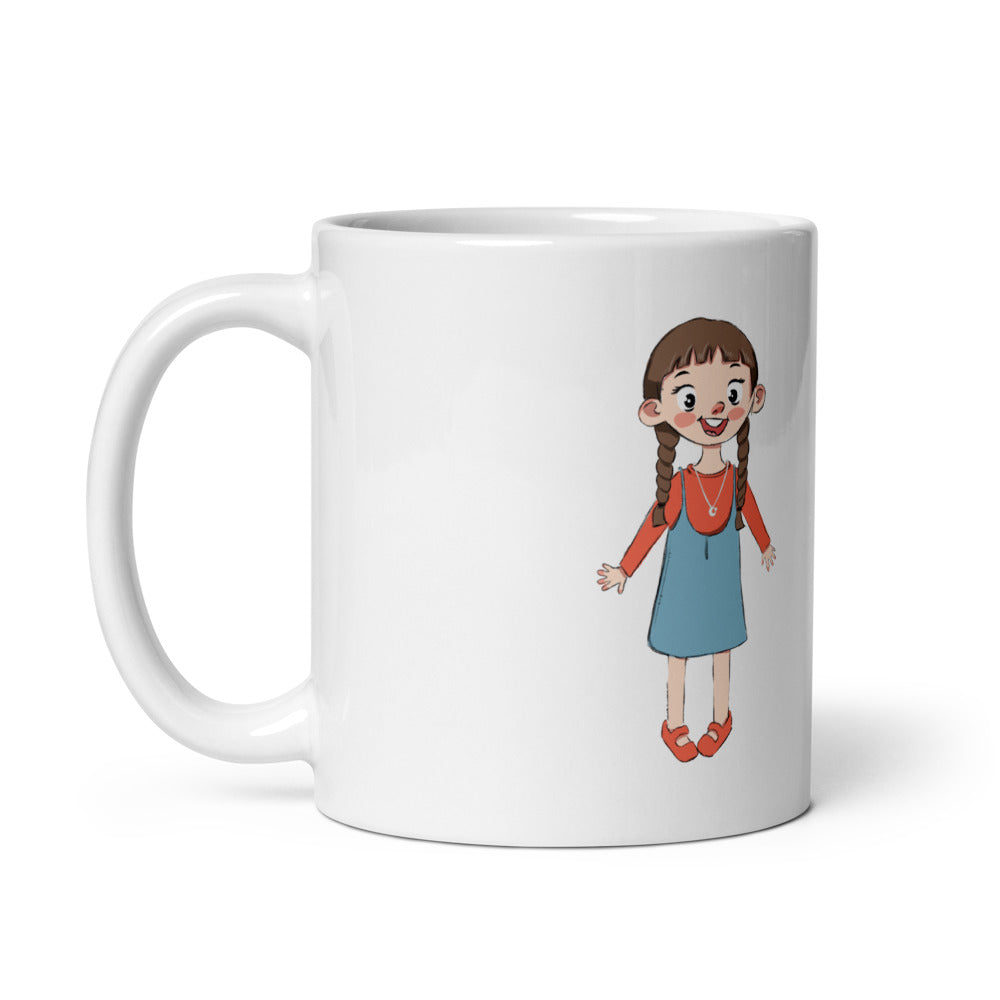 Eylül Character Mug, 11 oz, Roots & Talks - Handle on Left