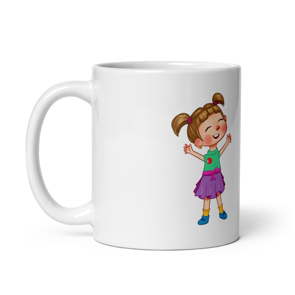 Ela Character Mug, 11 oz, Roots & Talks - Handle on Left