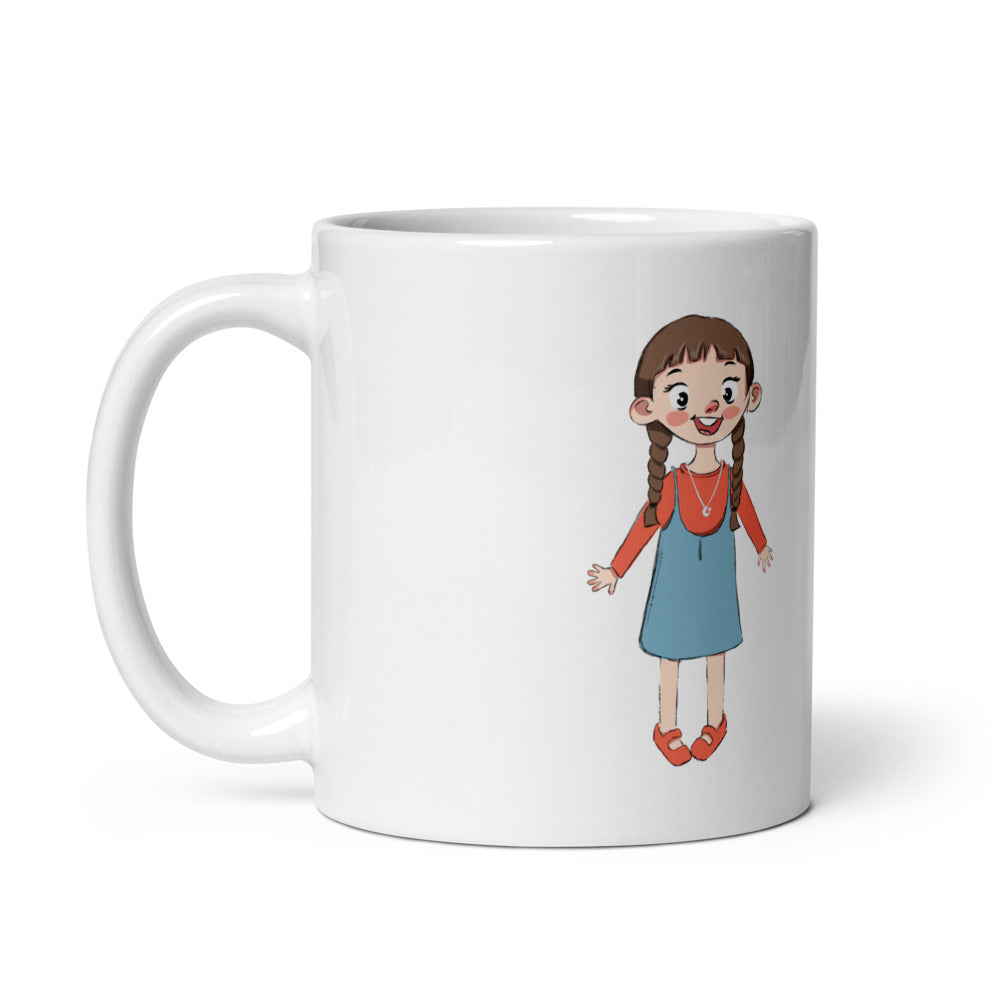 Eylül Character Mug, 11 oz, Roots & Talks - Handle on Left