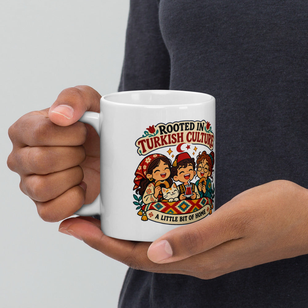 Rooted in Turkish Culture Mug, 11 oz, Roots & Talks - lifestyle photo 1