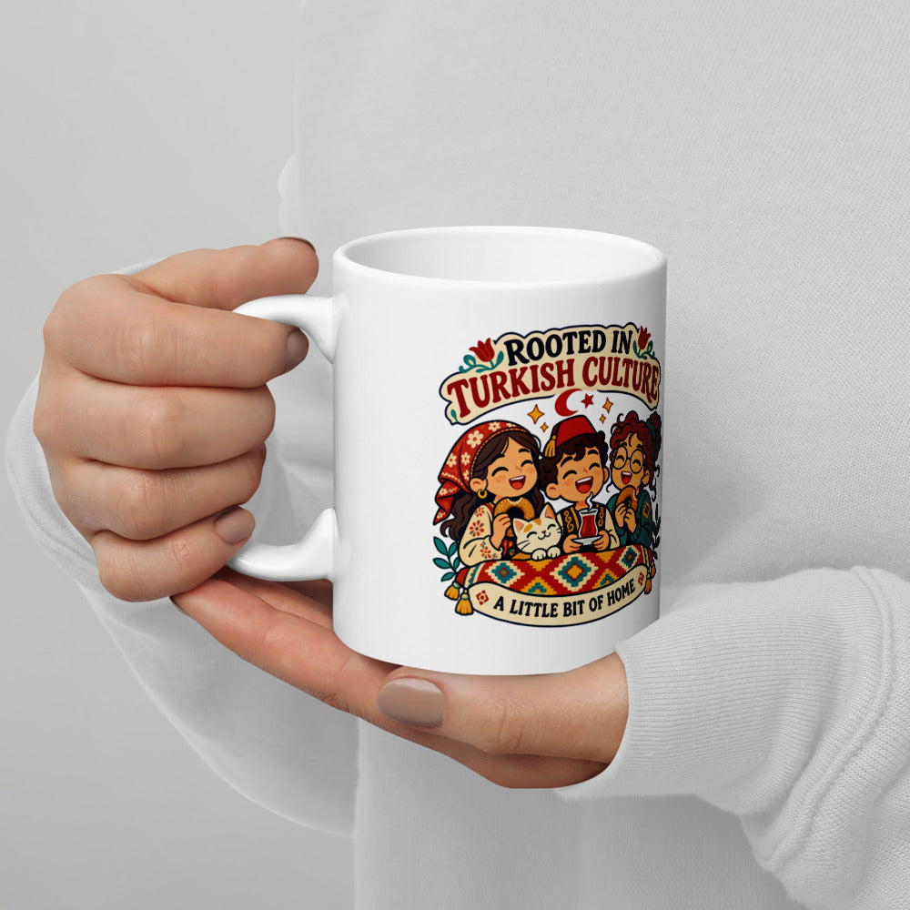 Rooted in Turkish Culture Mug, 11 oz, Roots & Talks - lifestyle photo 2