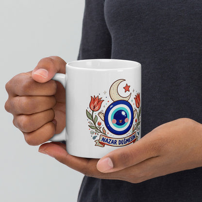 Nazar Değmesin Mug, 11 oz, Roots & Talks - lifestyle photo 1