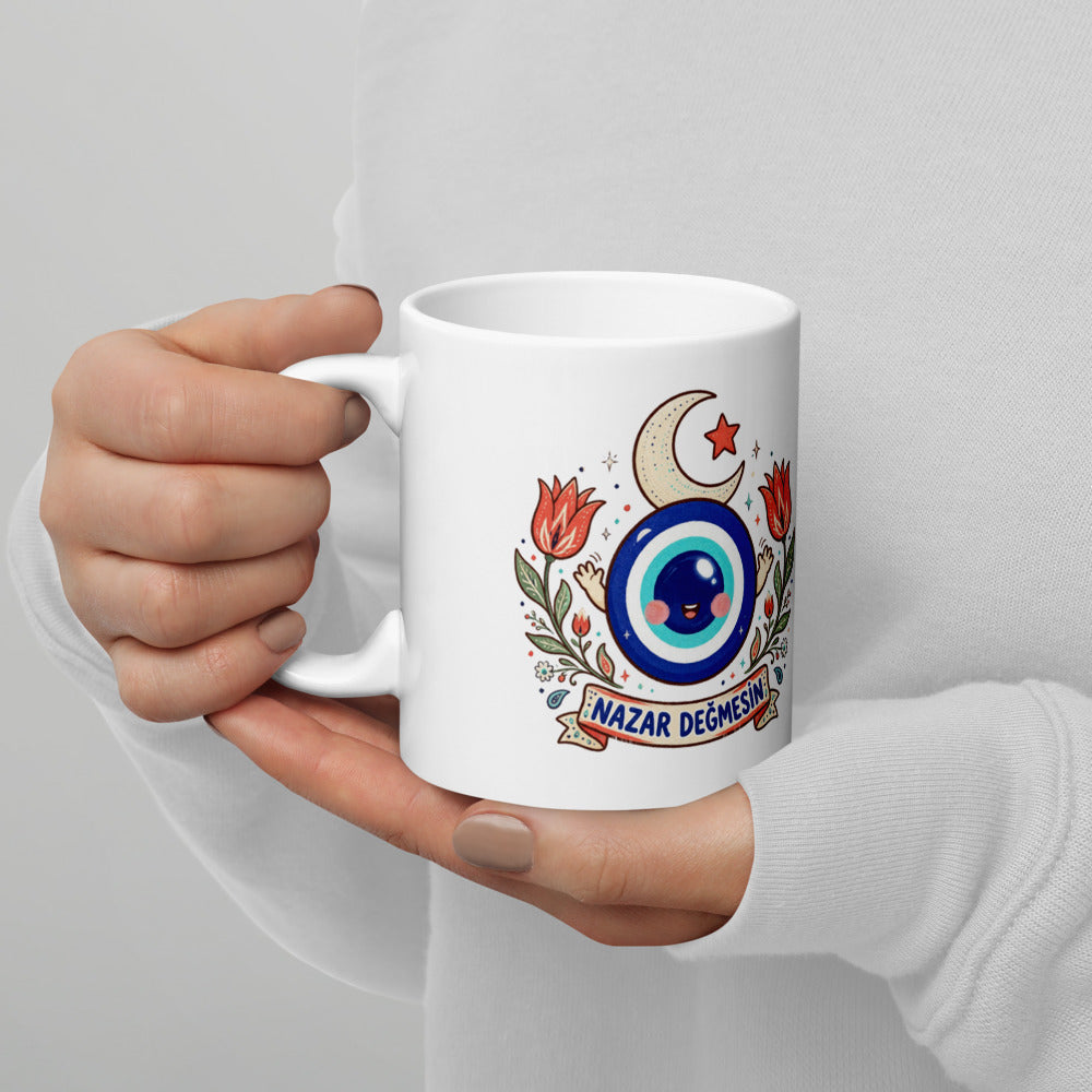 Nazar Değmesin Mug, 11 oz, Roots & Talks - lifestyle photo 2