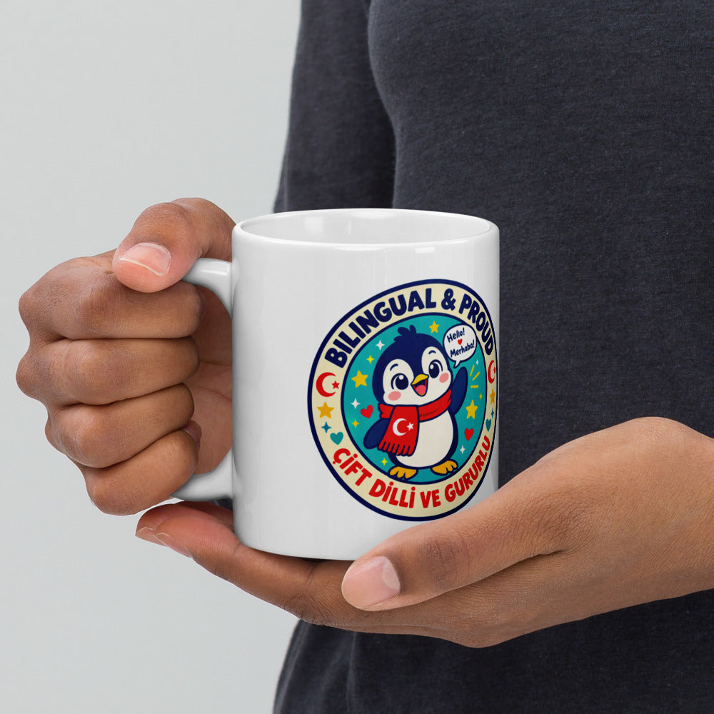 Bilingual & Proud Mug, 11 oz, Roots & Talks - lifestyle photo 1