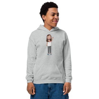 Defne Character Kids' Heavy Blend Hoodie (Youth Sizes), Roots & Talks - Sport Grey