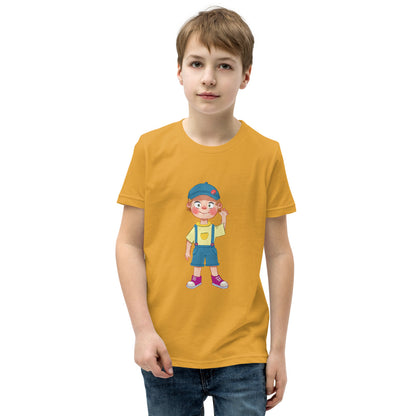Giray Character Kids' T-Shirt (Youth Sizes), Roots & Talks - Mustard