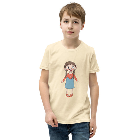 Eylül Character Kids' T-Shirt (Youth Sizes), Roots & Talks - Natural