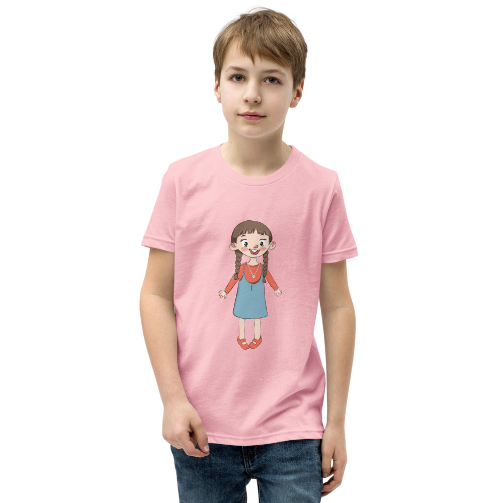 Eylül Character Kids' T-Shirt (Youth Sizes), Roots & Talks - Pink