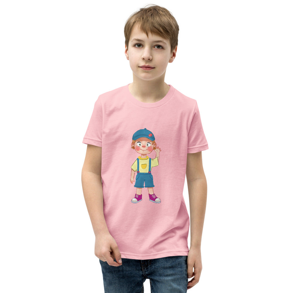Giray Character Kids' T-Shirt (Youth Sizes), Roots & Talks - Pink