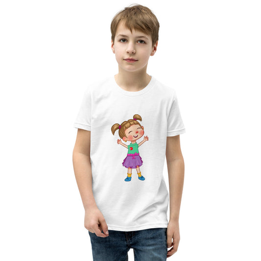 Ela Character Kids' T-Shirt (Youth Sizes), Roots & Talks - White